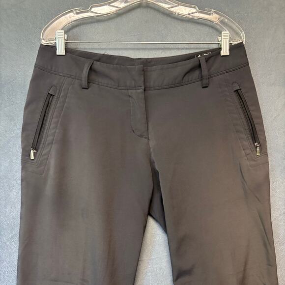 Adidas Golf Performance Trousers Zipper Pockets Womens Size 8 Preppy Windbreaker - Picture 3 of 13
